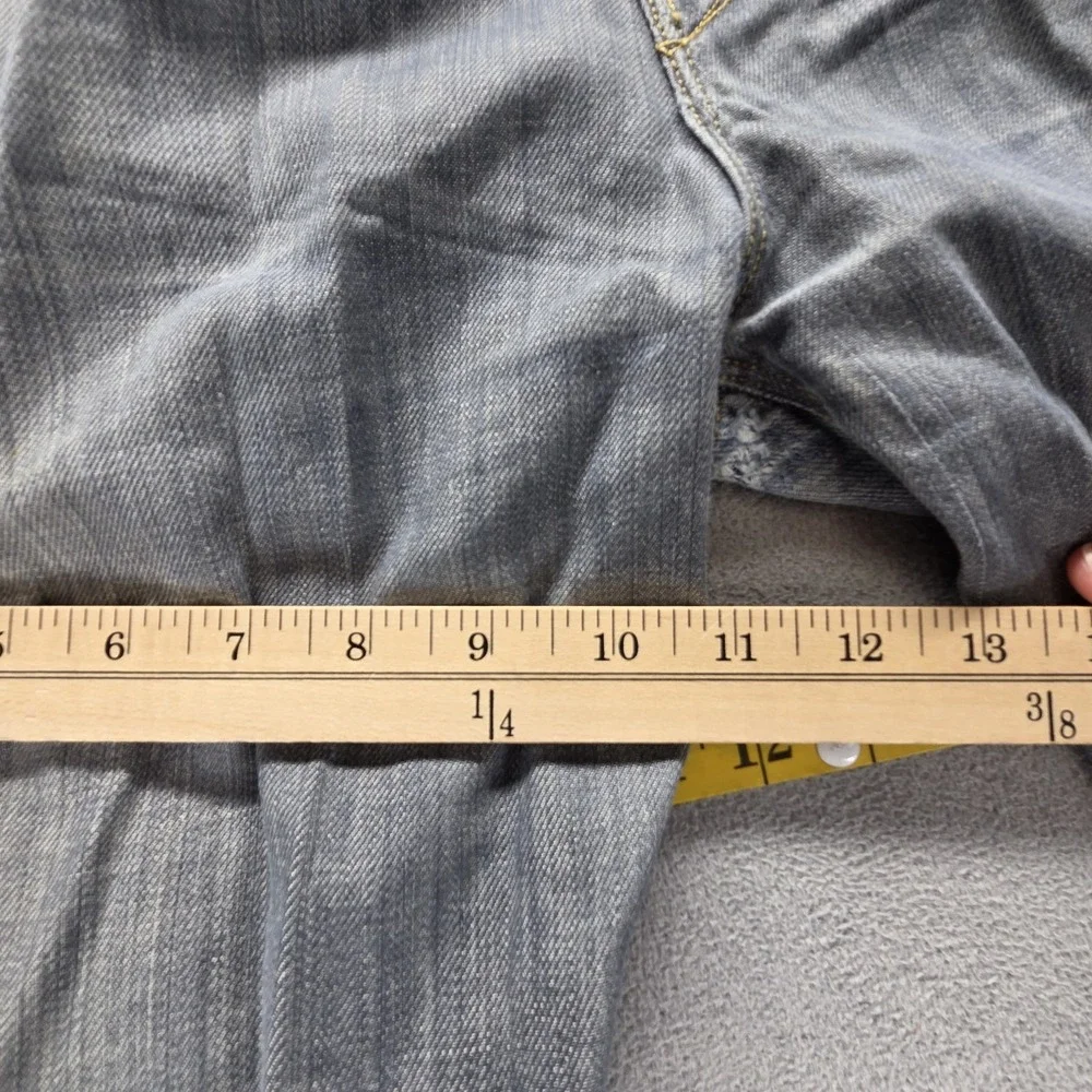 Vintage Levis Engineered Jeans Mens 31x32 Gray Buckle Back Twisted Button Fly